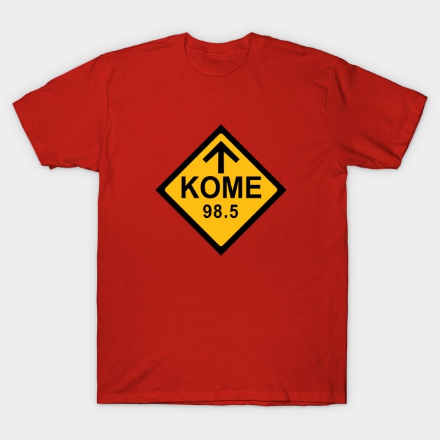 KOME 98.5 FM Radio T-Shirt by Ottie and Abbotts